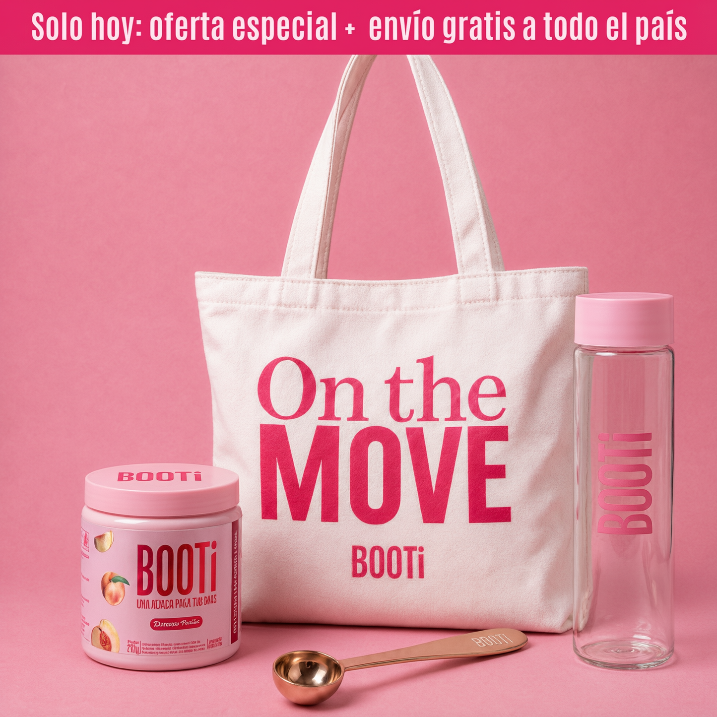 BOOTi™ | Creatina + Colágeno + BCAA para Glúteos, Piel y Energía